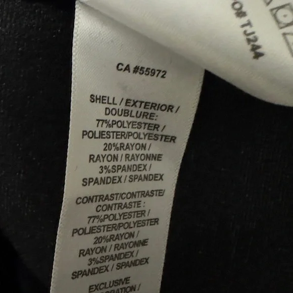 473 Laundry by Shelli Segal | NWOT $98 Charcoal Contrast Trim Skirt (Size 6) - Picture 9 of 12